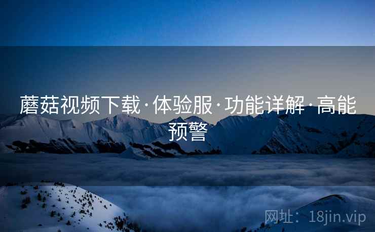 蘑菇视频下载·体验服·功能详解·高能预警