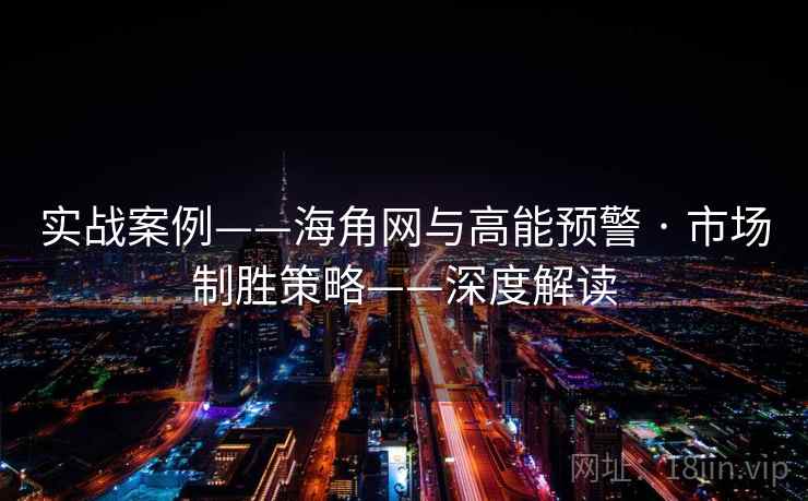 实战案例——海角网与高能预警 · 市场制胜策略——深度解读